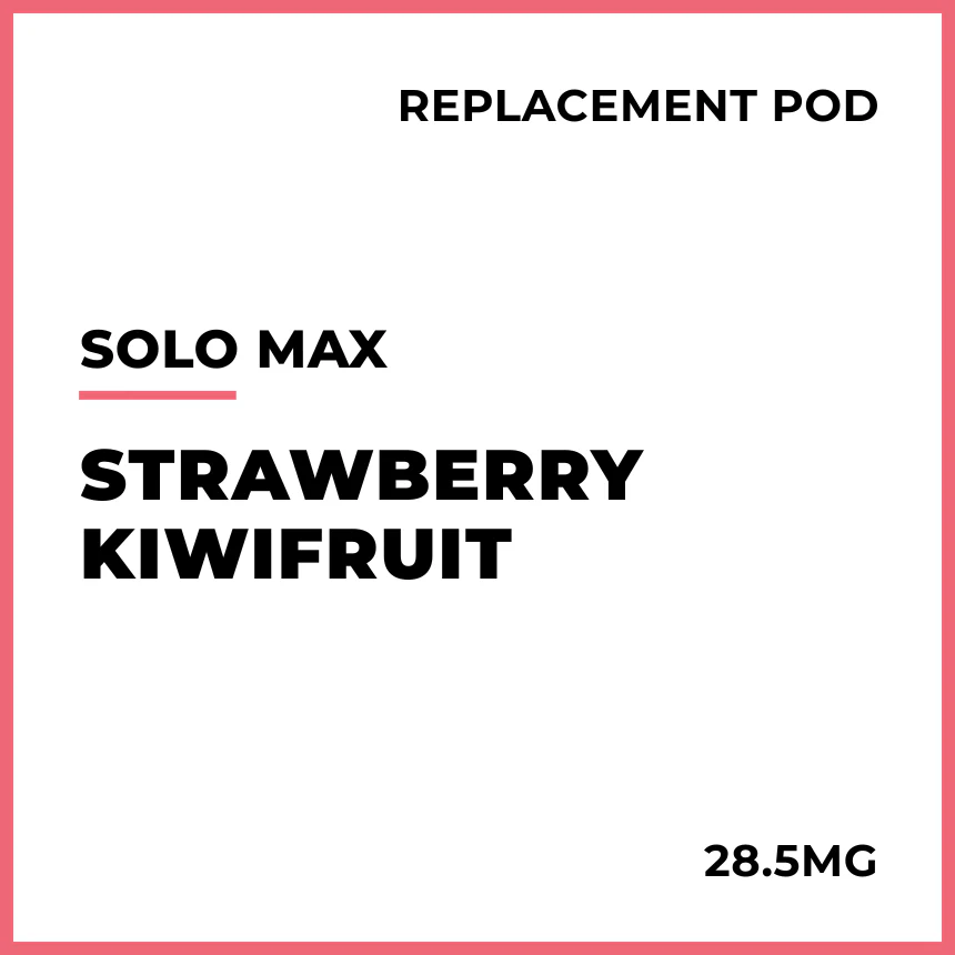 solo MAX 14000 Replacement Pod - Strawberry Kiwifruit