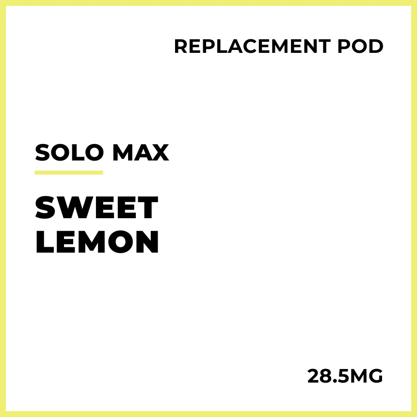 solo MAX 14000 Replacement Pod - Sweet Lemon