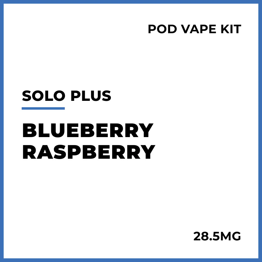 solo Plus Pod Vape Kit - Blueberry Raspberry