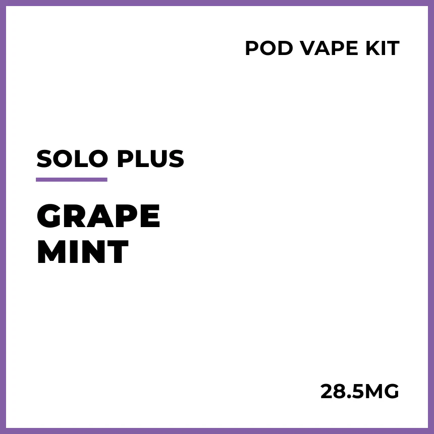 solo Plus Pod Vape Kit - Grape Mint