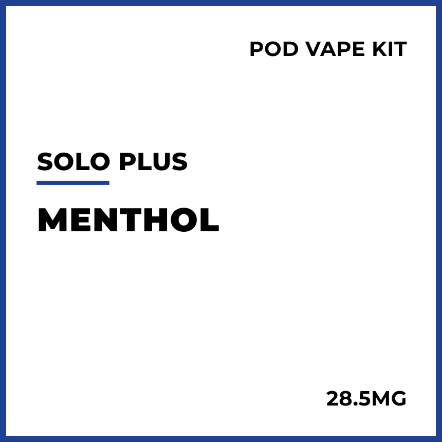 solo Plus Pod Vape Kit - Menthol