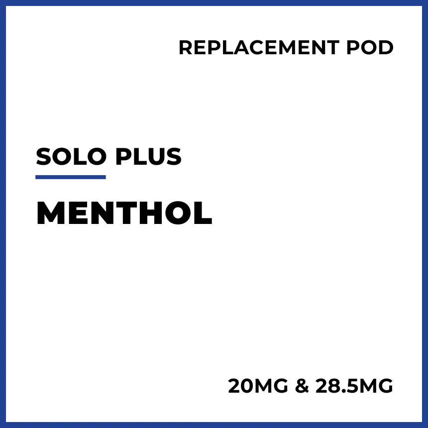 solo Plus Replacement Pod - Menthol