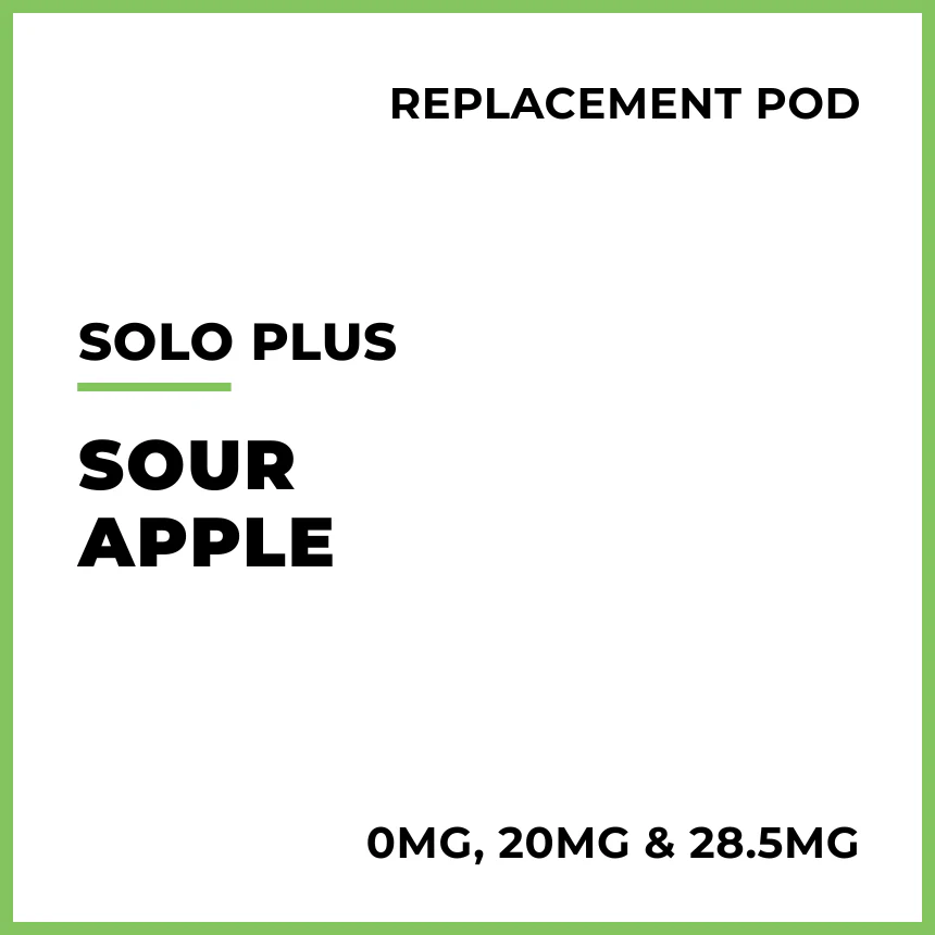 solo Plus Replacement Pod - Sour Apple