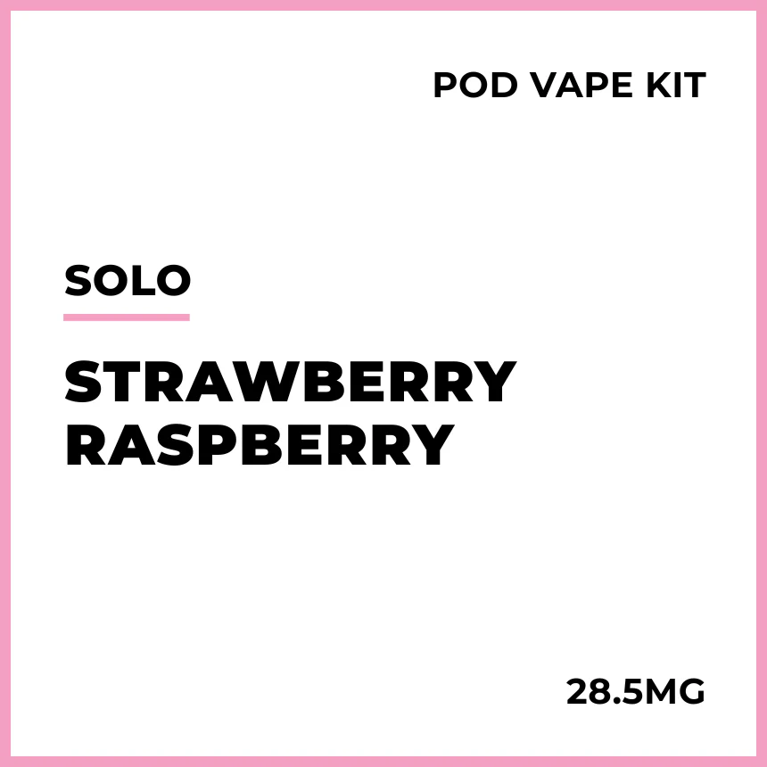 solo Pod Vape Kit - Strawberry Raspberry