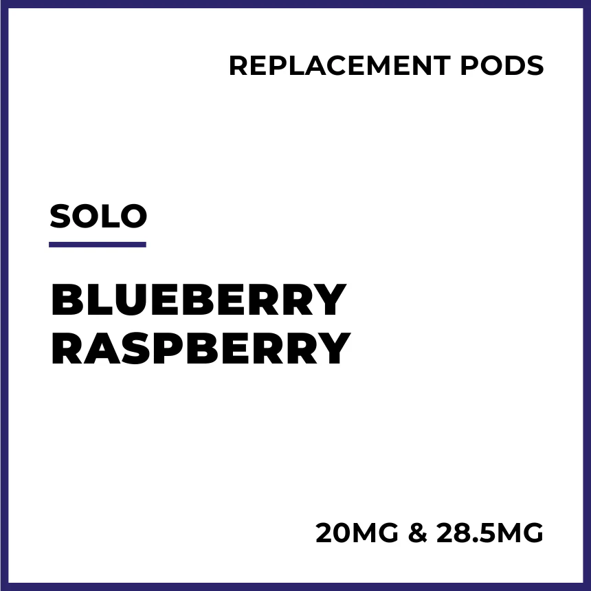 solo Replacement Pods - Blueberry Raspberry