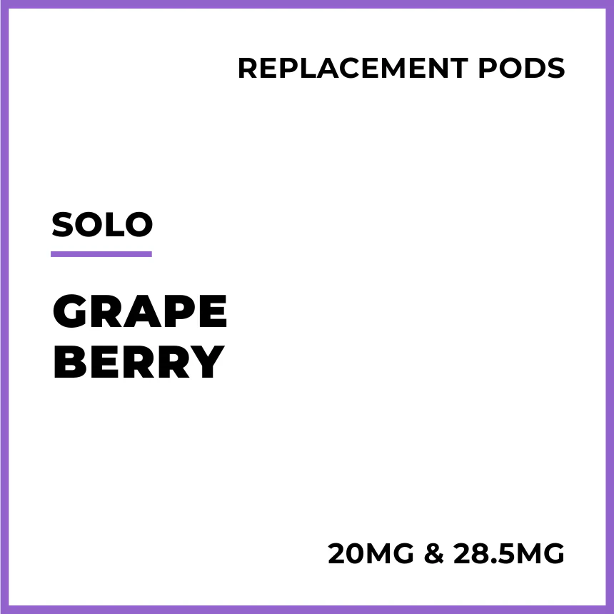 solo Replacement Pods - Grape Berry