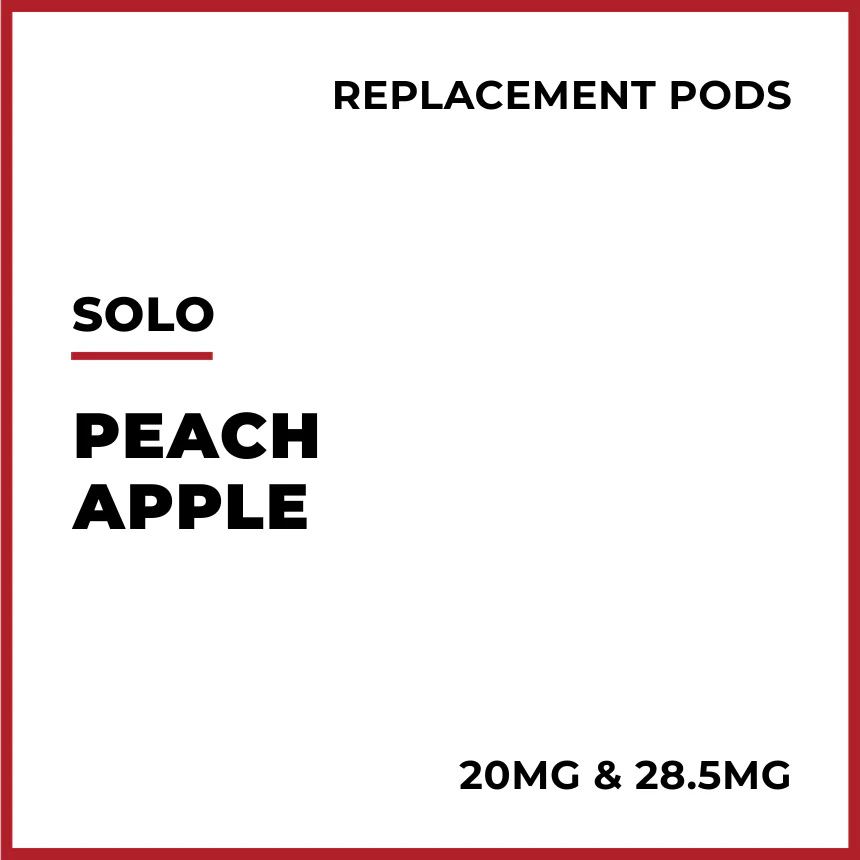 solo Replacement Pods - Peach Apple