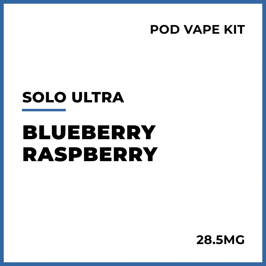 solo Ultra Pod Vape Kit - Blueberry Raspberry