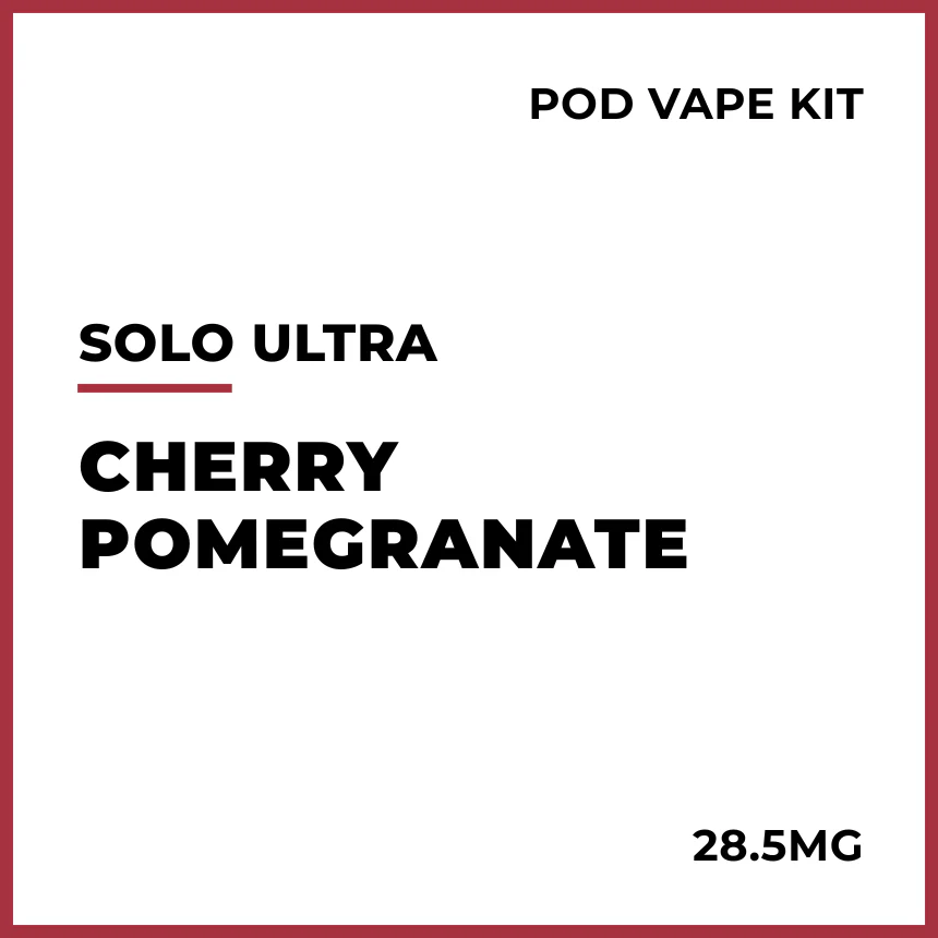 solo Ultra Pod Vape Kit - Cherry Pomegranate