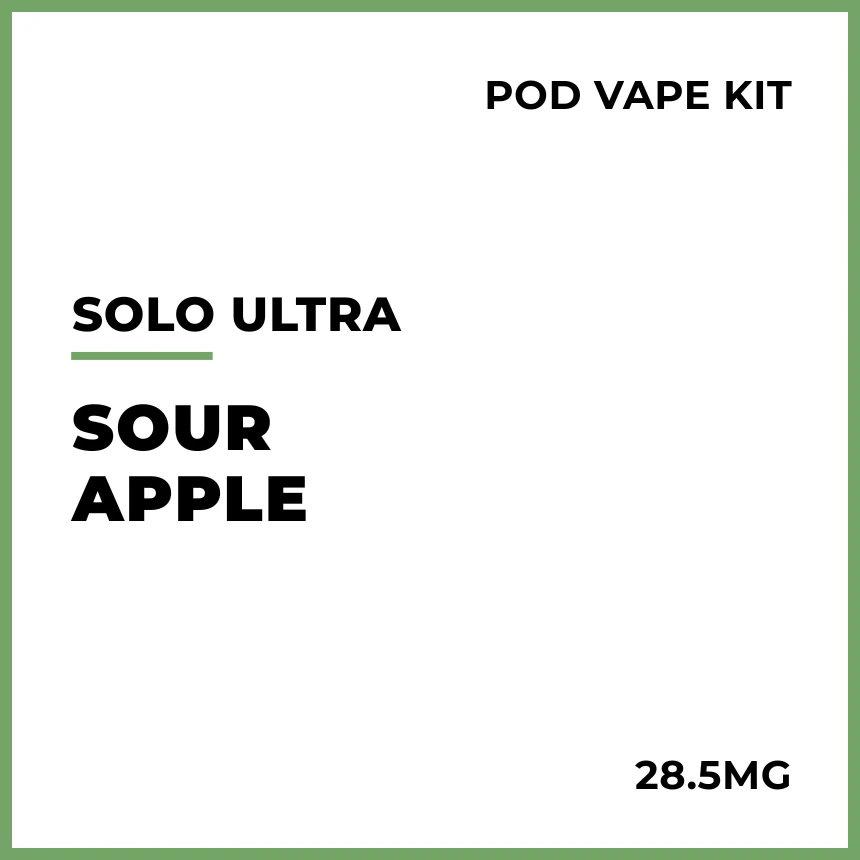 solo Ultra Pod Vape Kit - Sour Apple
