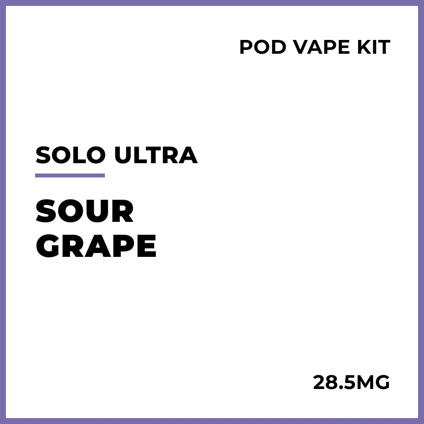 solo Ultra Pod Vape Kit - Sour Grape