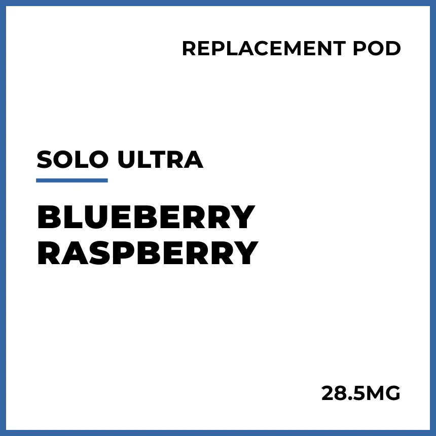 solo Ultra Replacement Pod - Blueberry Raspberry