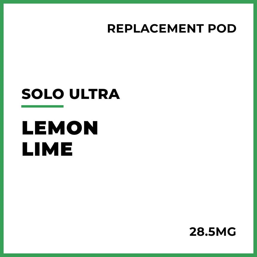 solo Ultra Replacement Pod - Lemon Lime