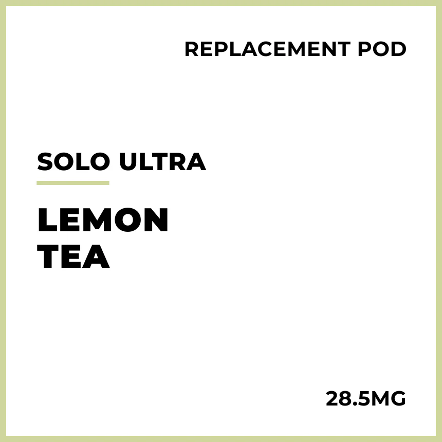 solo Ultra Replacement Pod - Lemon Tea