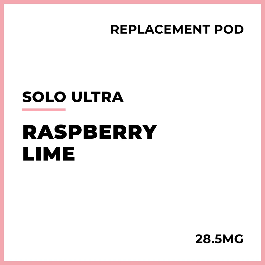 solo Ultra Replacement Pod - Raspberry Lime