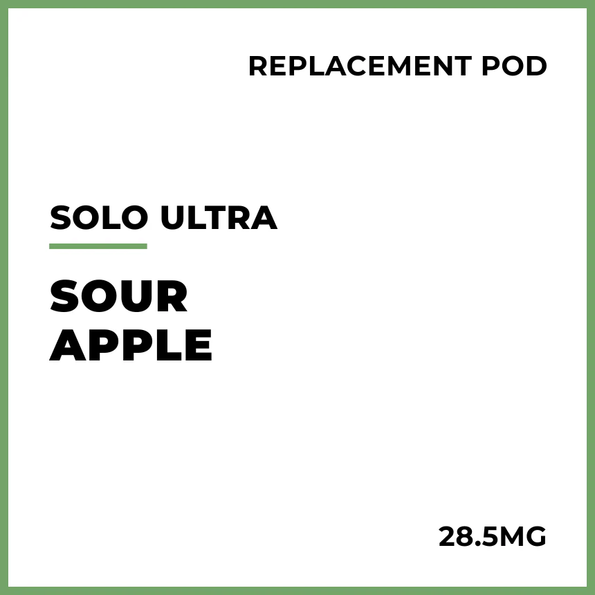 solo Ultra Replacement Pod - Sour Apple