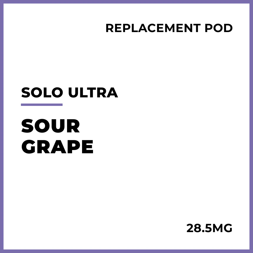 solo Ultra Replacement Pod - Sour Grape