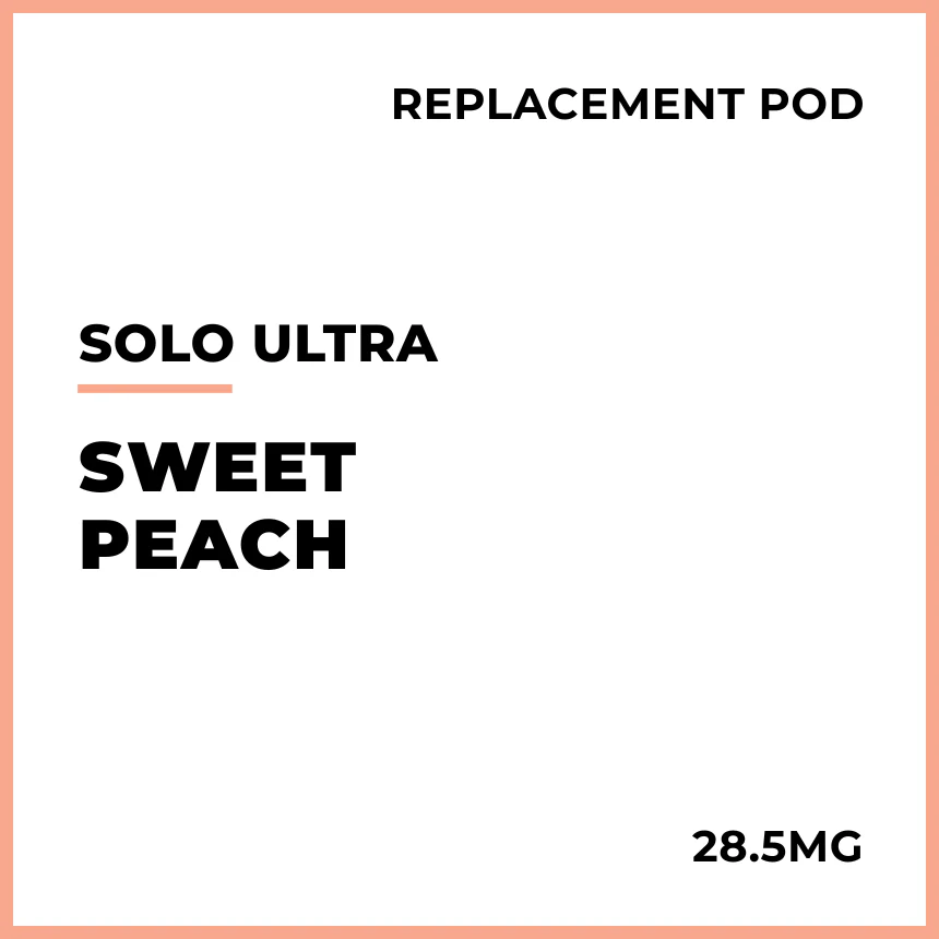 solo Ultra Replacement Pod - Sweet Peach