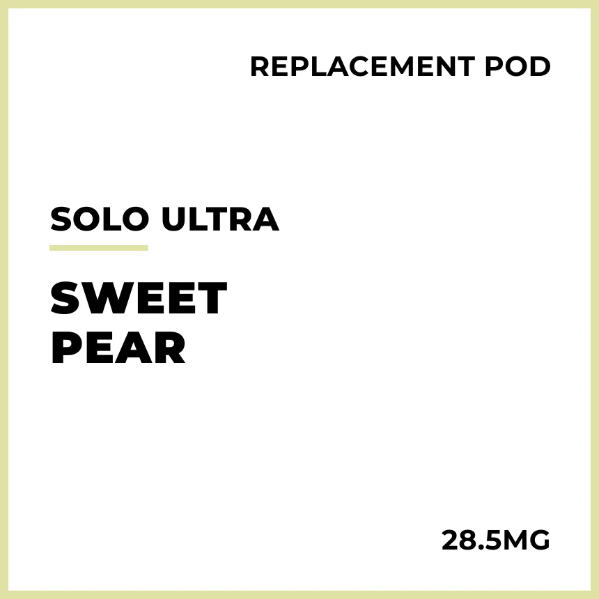 solo Ultra Replacement Pod - Sweet Pear