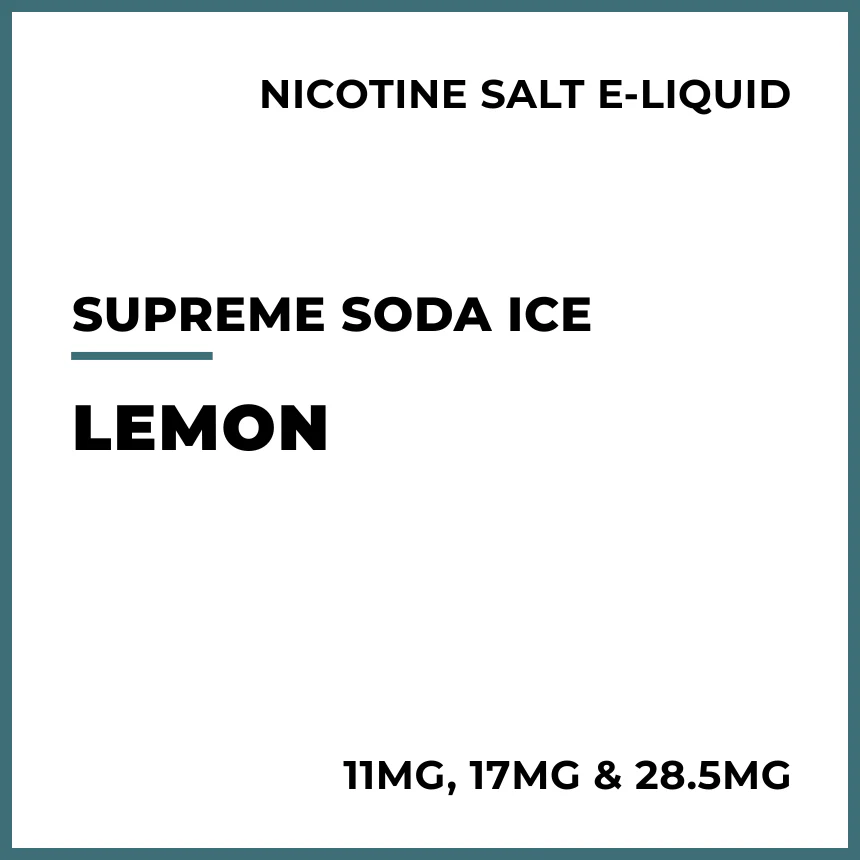 Supreme Soda (Ice) Salts - Lemon