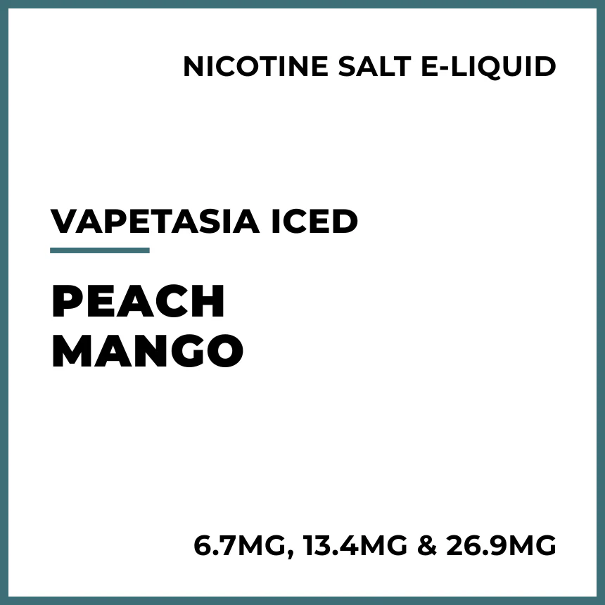 Vapetasia Iced Salts - Peach Mango