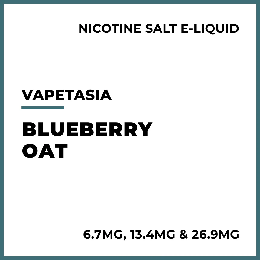 Vapetasia Salts - Blueberry Oat