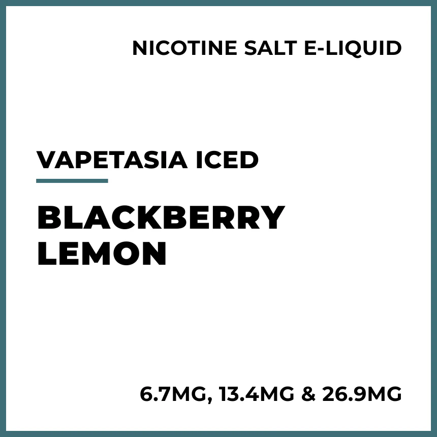 Vapetasia Iced Salts - Blackberry Lemon