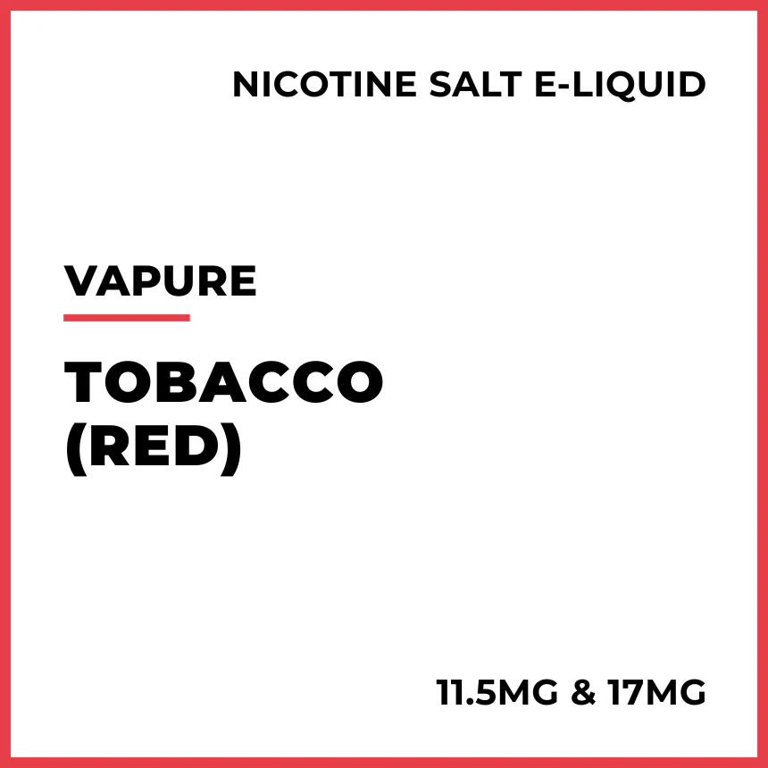 VAPURE Salts - Tobacco (Red Label)