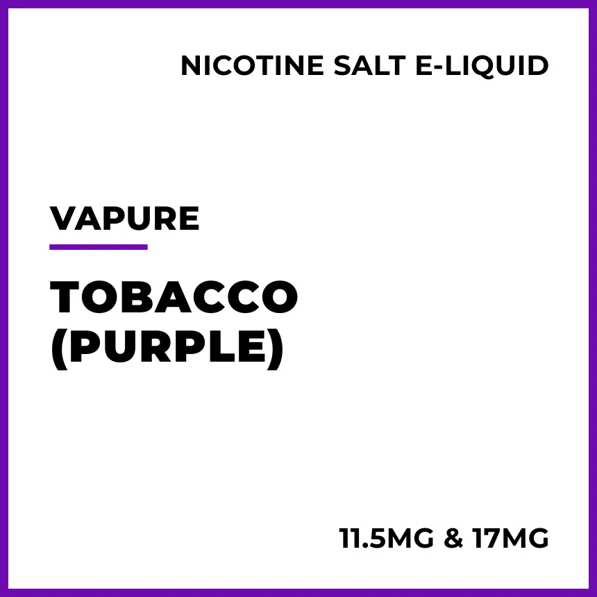 VAPURE Salts - Tobacco (Purple Label)