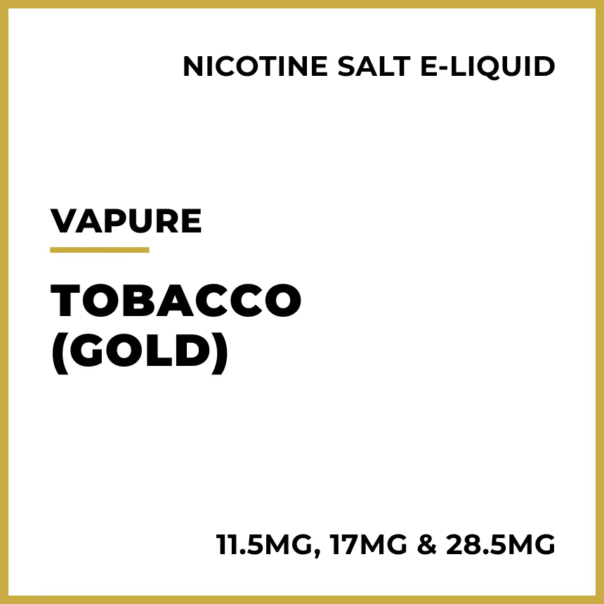 VAPURE Salts - Tobacco (Gold Label)